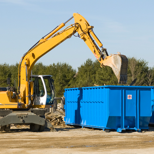 are there any restrictions on where a residential dumpster can be placed in Phillipsburg MO